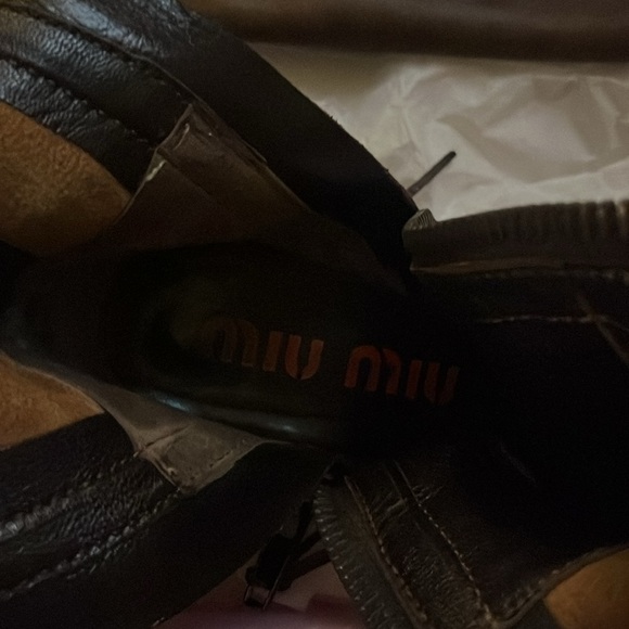 SOLD Vintage rare Moto Miu Miu Moto Boots!!! - Picture 6 of 8